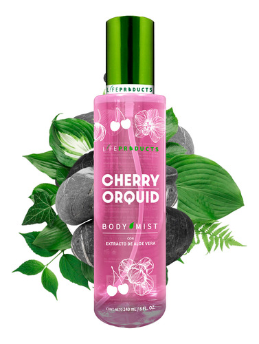 [018015010617] Body Mist Cherry Orquid Con Aloe Vera By Life Products