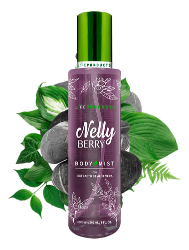 [018015619506] Body Mist Nelly Berry Con Aloe Vera By Life Products