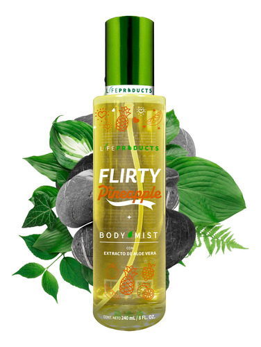 [018015001622] Body Mist Flirty Pineapple Con Aloe Vera By Life Products