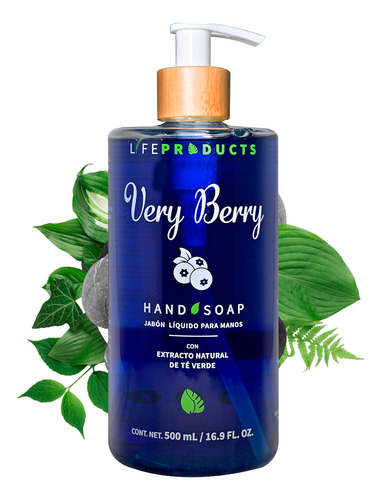 [018015830055] Jabón Líquido Manos Very Berry 500 Ml Life Products