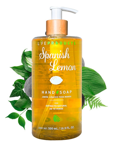 [018015831281] Jabón Liquido Manos Spanish Lemon 500ml Life Products