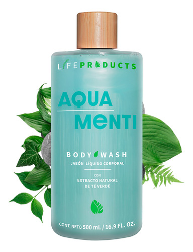 [018015860052] Jabón Liquido Corporal Aqua Menti 500ml Life Products