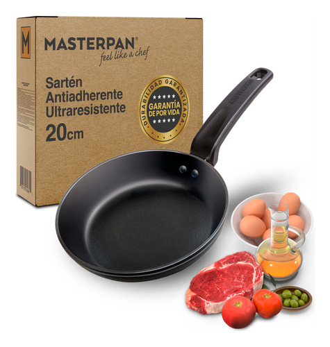[MP-165] Masterpan Sartén Cerámica Antiadherente 20cm Mango Baquelita
