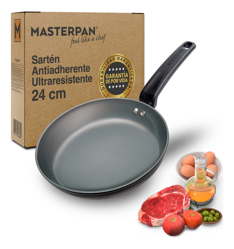 [MP-163] Masterpan Sartén Cerámica Antiadherente 24 Cm Base Inducción