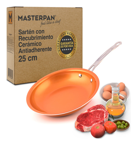 [MP-97M] Masterpan Sartén Antiadherente Recubrimiento Cerámica 25 Cm