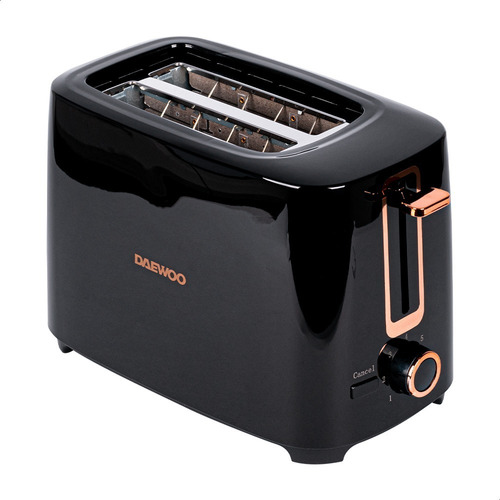 [DST-6564] Tostador De Pan Y Bagel 2 Rebanadas 7 Niveles 700w Daewoo Color Negro