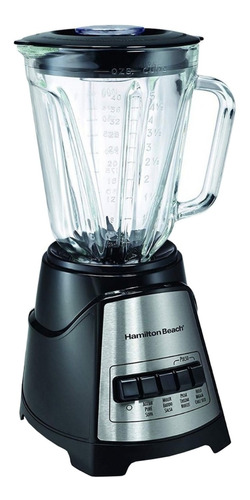 [58148-MXR-NEG] Licuadora Hamilton Beach 58148 10 Vel Tritura Hielo Color Negro/inoxidable