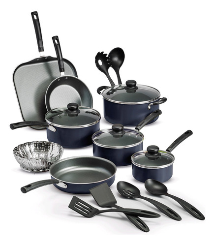 [80119-546] Kit Batería De Cocina Tramontina Primaware Azul 18 Piezas