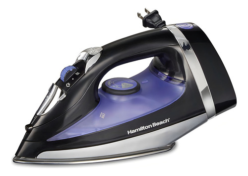 [14214] Plancha A Vapor Hamilton Beach 14214 Suela Acero Inoxidable Color Negro