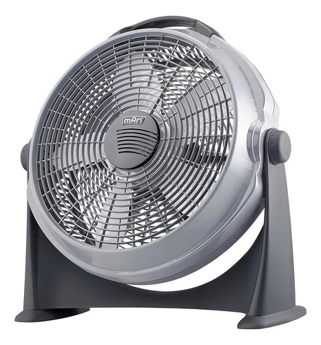 [FREAL2020] Ventilador De Piso 20 Pulgadas 125 W Circulador Marca Man Cantidad De Aspas 5 Estructura Gris Diámetro 20   Material De Las Aspas Plástico
