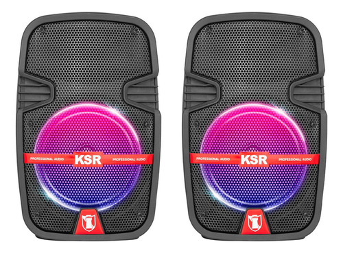 [PAK-7908] Sistema Bafles Par De Bocinas 8 Ksr Bluetooth Recargable Pak-7908