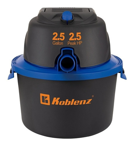 [WD-2-5MA] Aspiradora Koblenz Seco-mojado Wd-2.5 Ma Función 3 En 1 Aspira Líquidos Y Expulsa Aire 2.5 Hp 2.5 Gal Para Autos Camionetas Y Hogares 110v Color Negro