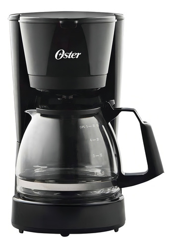[BVSTDC05] Cafetera 5 Tazas Oster Filtro Permanente Jarra De Vidrio Color Negro