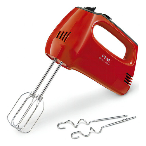 [HT3105-ROJA] Batidora De Mano T-fal Ht3105-roja Quick Mix 5 Velocidades 3 Color Rojo