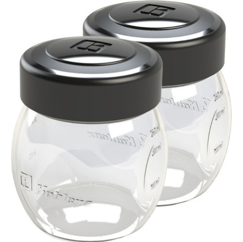 [2-PACK-VASO] 2 Mini Vasos De Licuadora Cristal Para Puré & Salsa Koblenz
