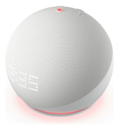 [ECHOCLOCK-BLA] Asistente Virtual Amazon Echo Dot 5ta Gen Con Reloj Blanco