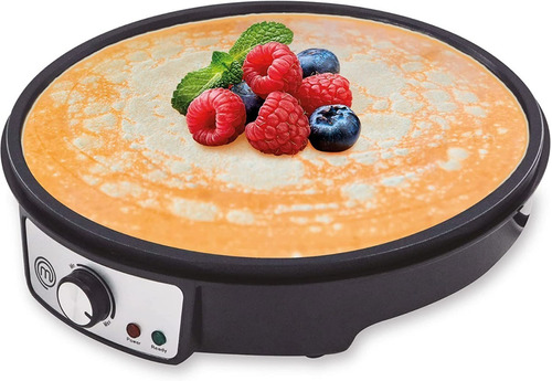 [MK-CM-V1] Crepera Eléctrica Nonstick+ Premium Negro/gris Masterchef Color Negro