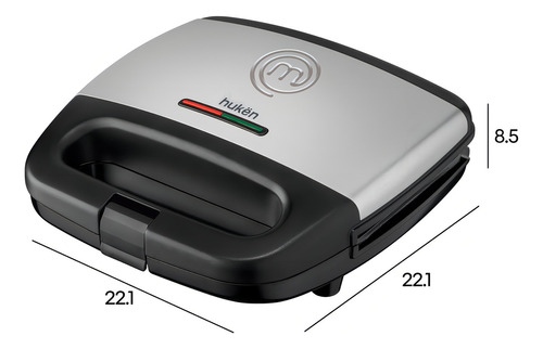 [MK-WM-2SS] Wafflera Belga Power Ready 2 Rebanadas Acero Masterchef