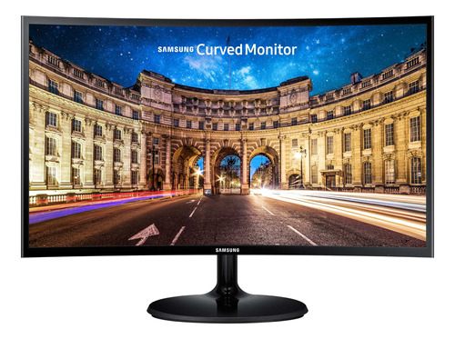 Monitor Samsung 24  Curved Monitor Con Experiencia Inmersiva Color Black High Glossy