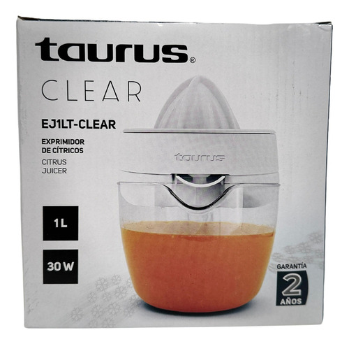 [EJ1LT-CLEAR] Exprimidor De Citricos Ej1lt Clear Taurus Color Blanco Frecuencia 1