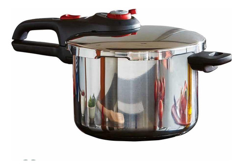 [P2584403] Olla Tefal Express 8 Litros Acero Inoxidable Color Plateado