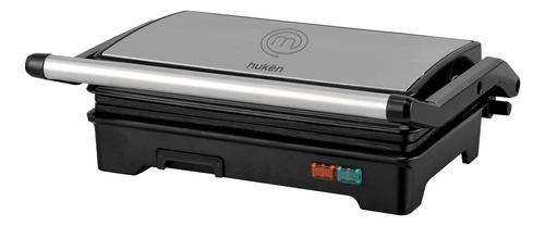 [MK-PG-2] Parrilla Para Panini Grill 2 Rebanadas Acero Masterchef Color Plateado